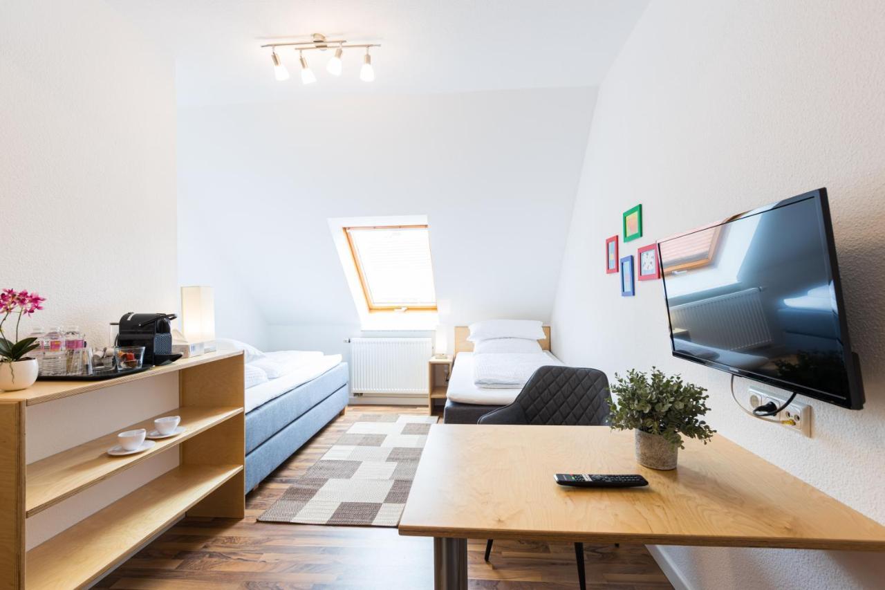 Pension Sonne Appartements มินเดิน ภายนอก รูปภาพ
