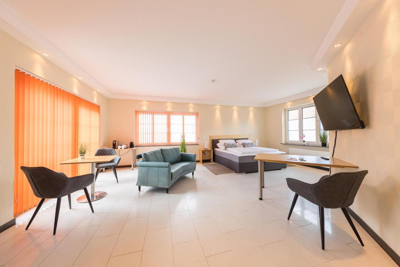 Pension Sonne Appartements มินเดิน ภายนอก รูปภาพ